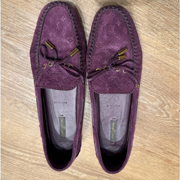 Pre-Owned Louis Vuitton purple Suede Loafers - Picture 8 of 8
